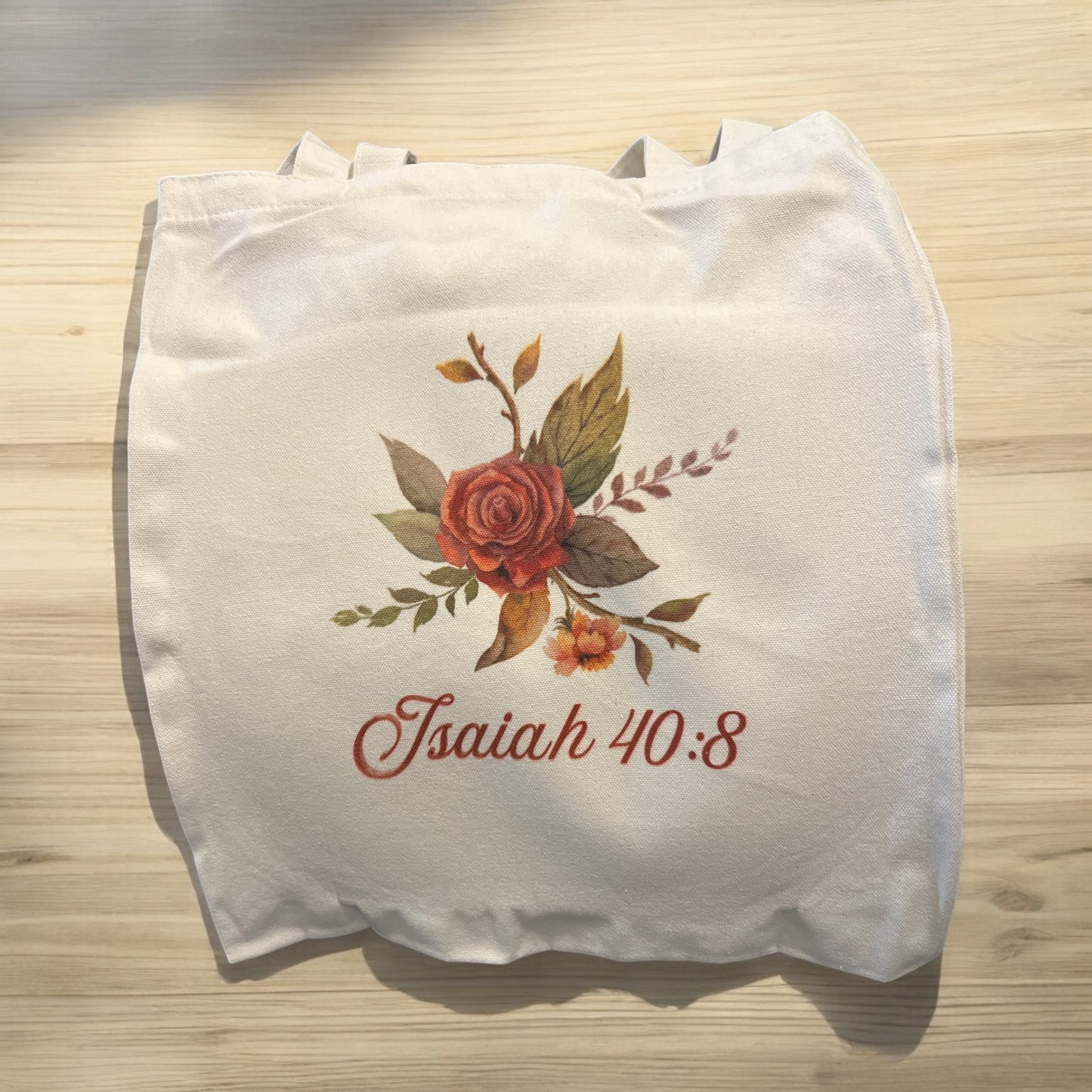 Bible verse tote bag