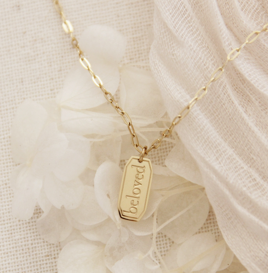 Beloved Scripture Necklace by Love Story Collection