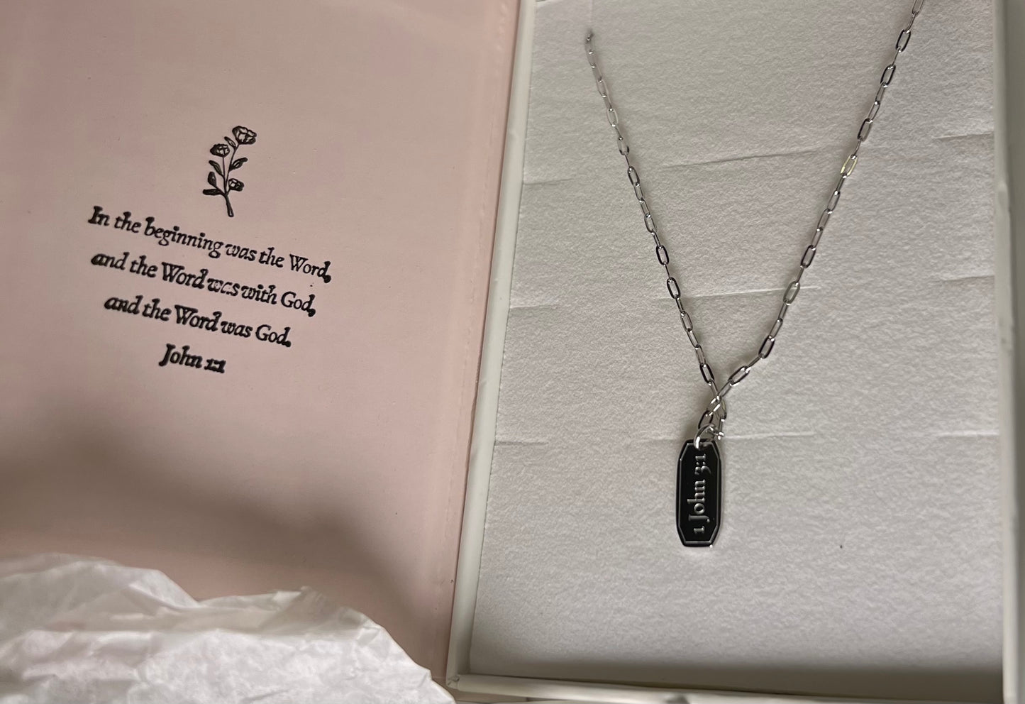 Daughter Scripture Necklace by Love Story Collection