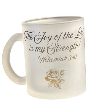 Bible Verse and Personalized Frosted Mug