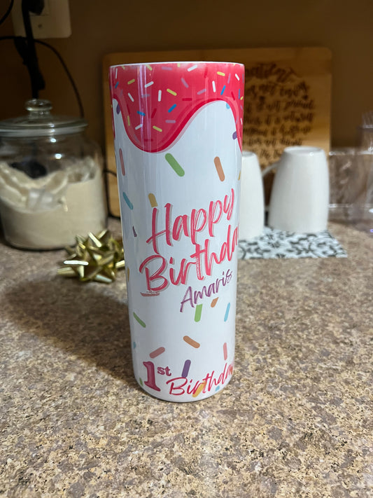 Happy Birthday Personalized Tumbler